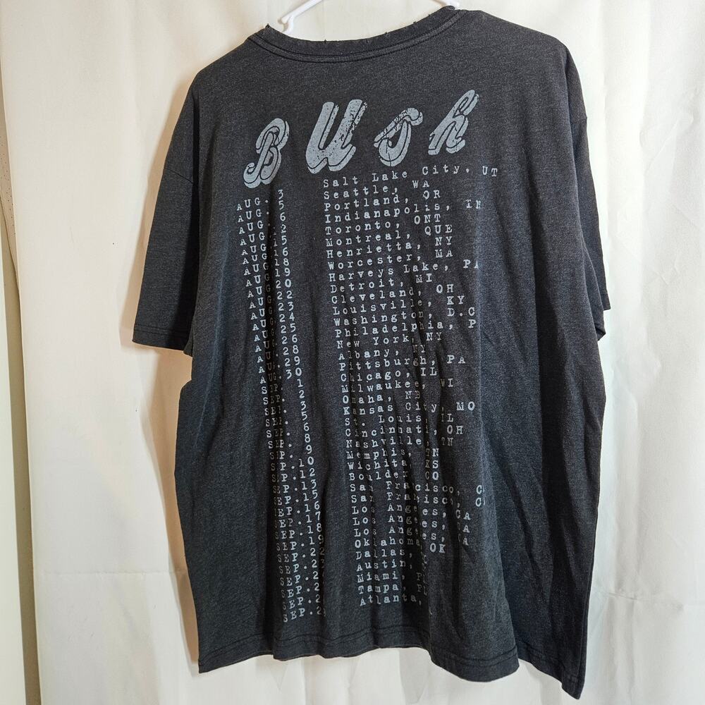 Bush men's Boxy Fit Graphic Band T-Shirt Size 2XLarge